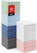 HOMEXCEL Washcloths 12PK, Ultra Soft&Highly Absorbent Face Towels, 12X12 in