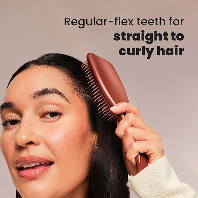 Tangle Teezer Chrome Ultimate Detangler Brush, Straight to Curly, Bronze