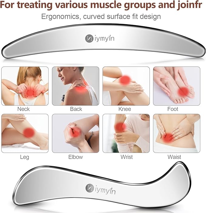 Niymyin 304 Stainless Steel Fascia Gua Sha for IASTM & Sore Muscle Massage