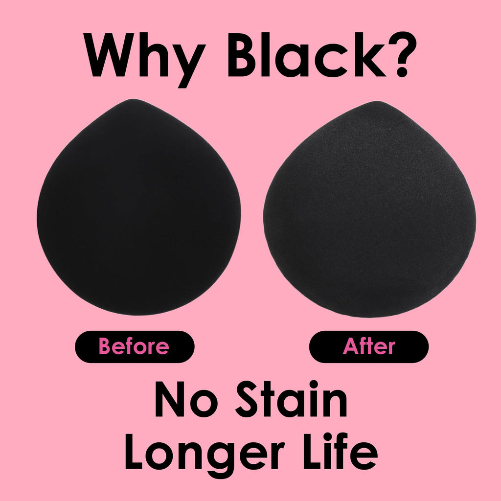 COOL-ANGLE Latex-Free Makeup Blender Sponges, Medium, Pink, 5 Pcs