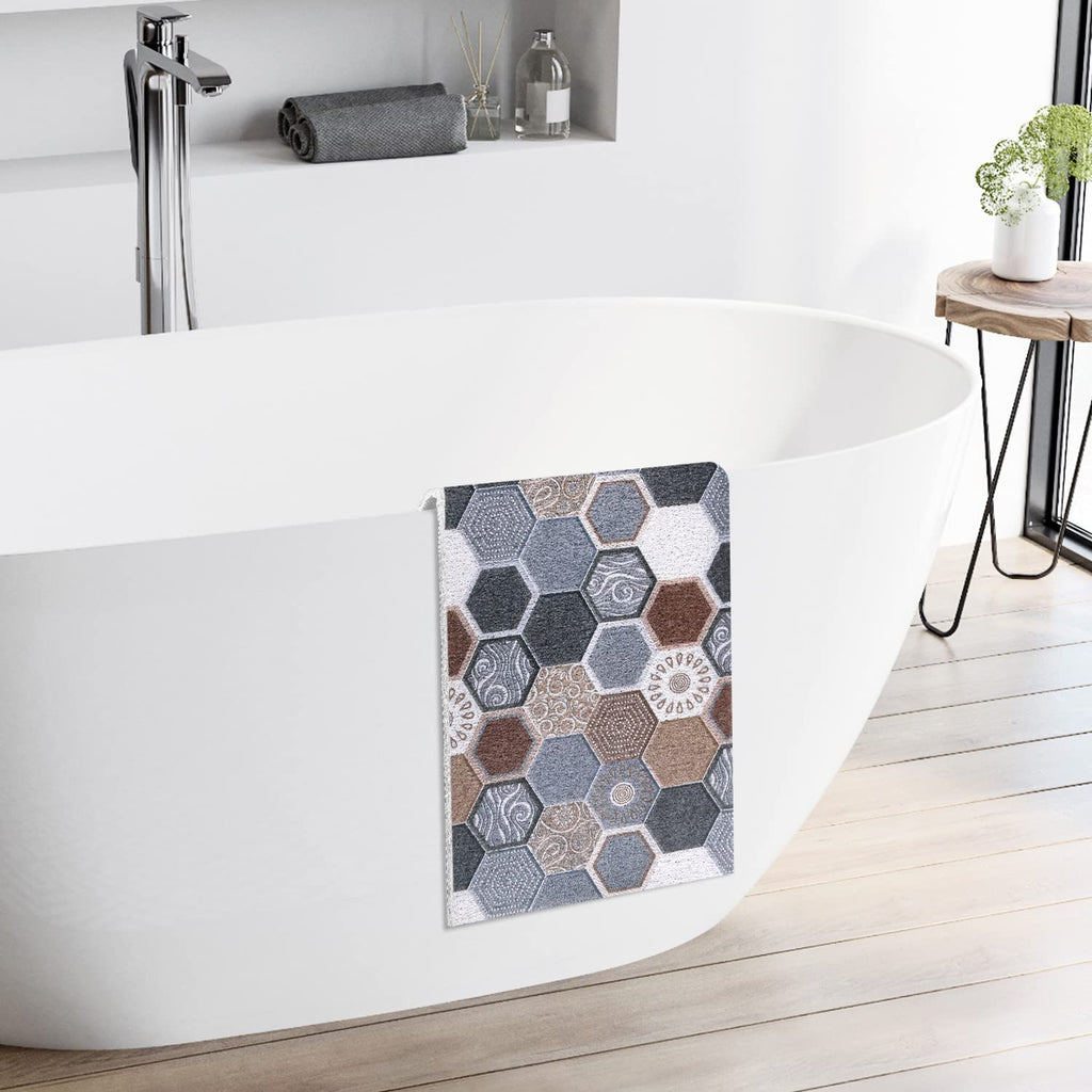 Bathtub Mat Shower Mat Non-Slip, 16x 39 Inch, Soft Comfort Bath Mat with Drainage Holes, PVC Loofah Massage Bathmat for Shower, Tub, Bathroom, Wet Areas, Quick Drying