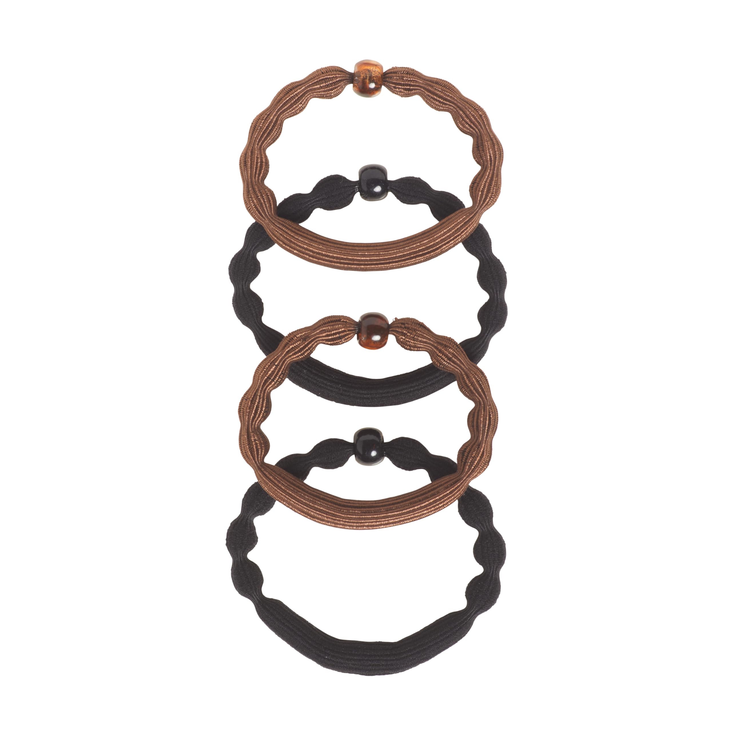 Goody Ouchless Forever Hair Elastics, 10 Ct, Brown & Black, 6MM, Damage-Free, 3X Stronger Ties, Retainable Shape, 16 Strand Inner Core, Styling Accessories for Women & Men, All Hair Types