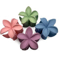 Flower Hair Clips for Women and Girls Thick to Thin Hair Medium Cute Claw Clips Decorative Plumeria Hawaiian Hair Accessories Nonslip Pastel Matte
