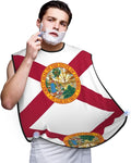 YQxwJL Red Poppy Flower Print Beard Bib Shaving Apron, Beard Hair Trimming apron