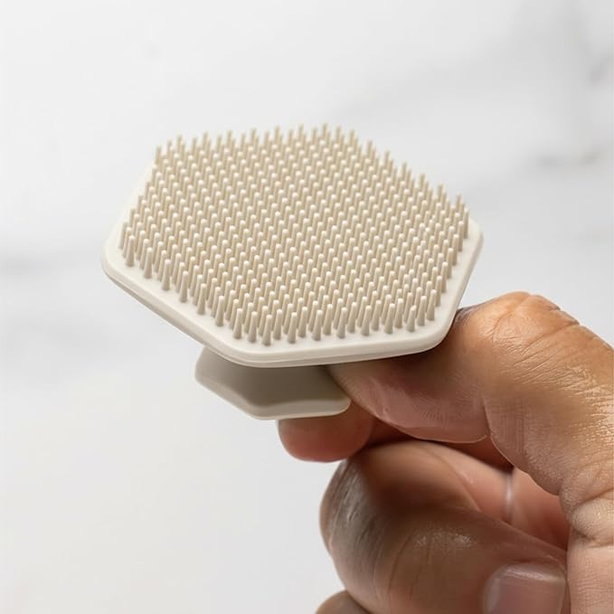 TOOLETRIES Silicone Face Scrubber, Facial Cleansing Brush - Sand