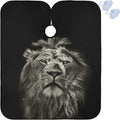 visesunny Barber Cape Dark Lion Animal 3D Print Polyester Hair Cutting Salon Cape Apron Anti-Static Haircut Shaving Cloth Beard Shaving Bib Hairdressing Cape