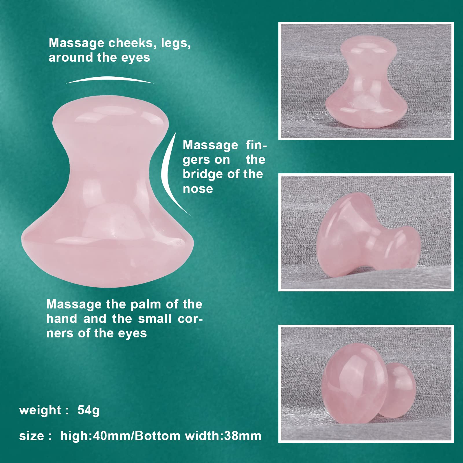 ideayard Gua Sha Tool Jade Gua Sha Massage Tool for Face & Body Natural Jade Stone for Traditional Acupuncture Therapys