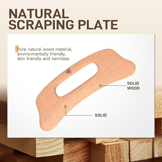 PYSEAN Wood Massage Tool (gua sha Board 2)
