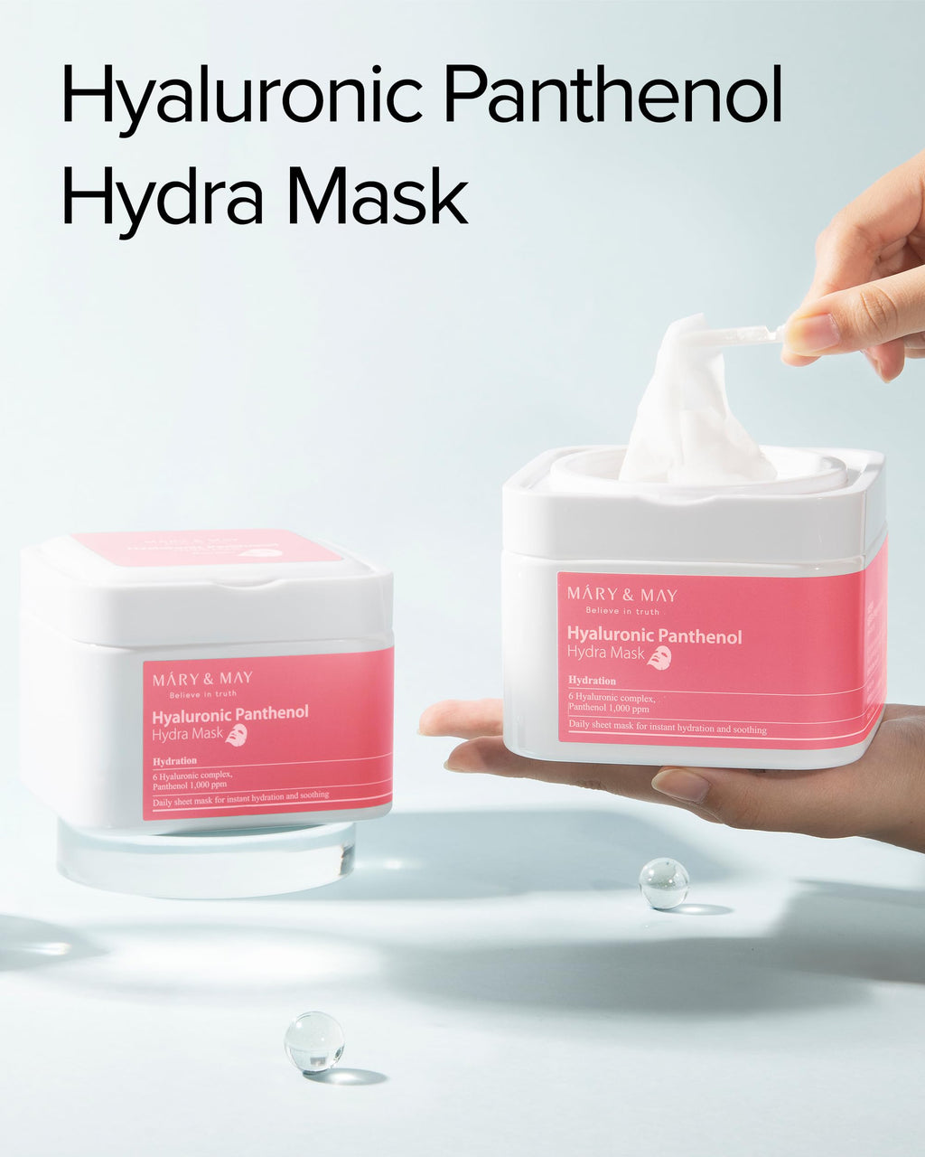 Mary&May Hyaluronic Panthenol Daily Sheet Mask, 30 Sheets