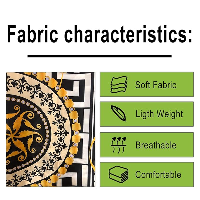 Pelocapa Barber Cape for Men Hair Cutting Salon Cape with Snap Closures Waterproof Professional Large Barber Hairdresser Cape- 63”× 56”(Gold Pattern)