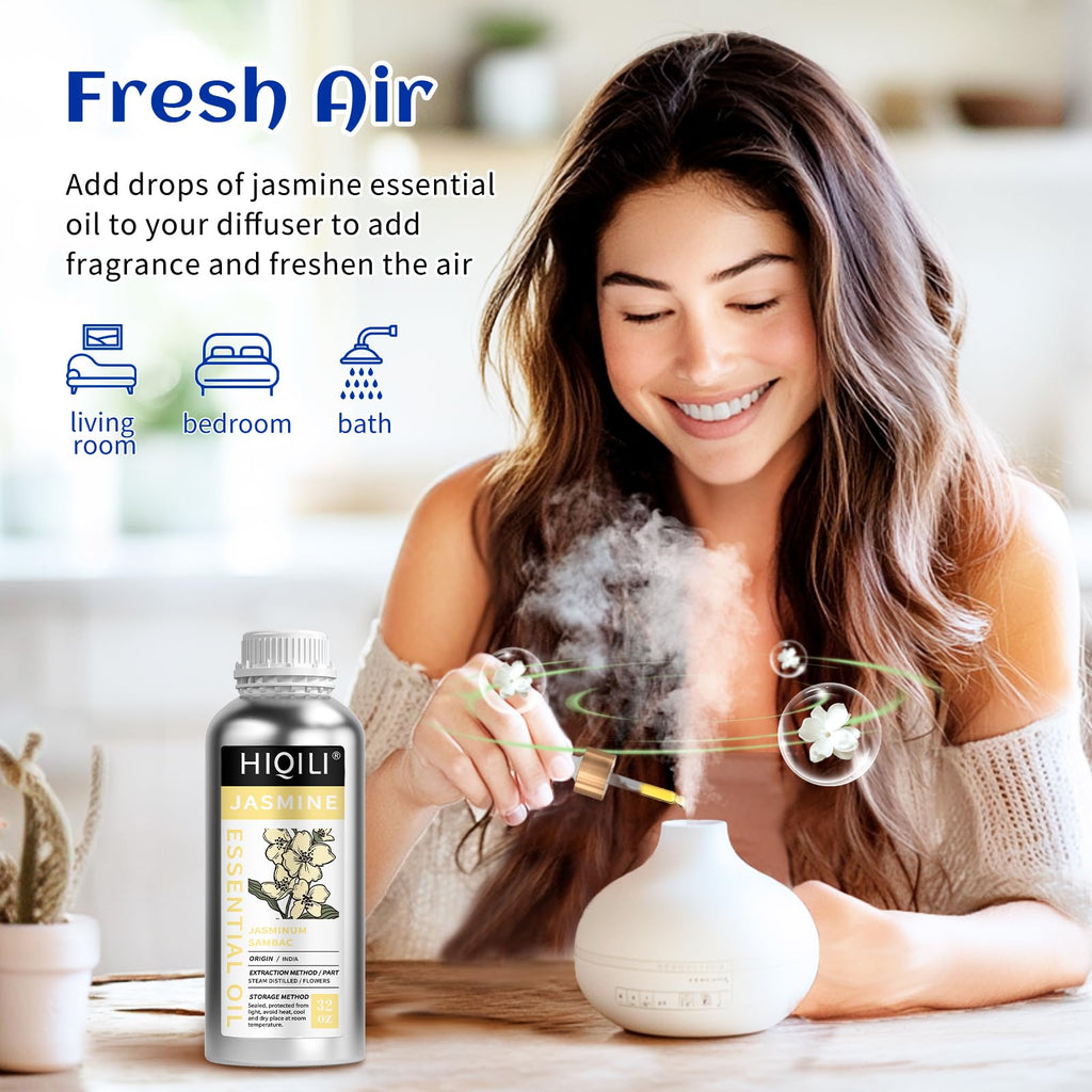 HIQILI Vetiver Essential Oil for Skin, Perfume, Aromatherapy