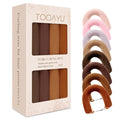 Togayu Heatless Curls Overnight Set - 8PCS Jumbo Velvet Hair Rollers to Sleep In, Soft Flexi Rods for No Damage Curls and Waves