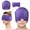 my novel things Migraine Relief Cap, Gel Cooling Headache Mask 2PK