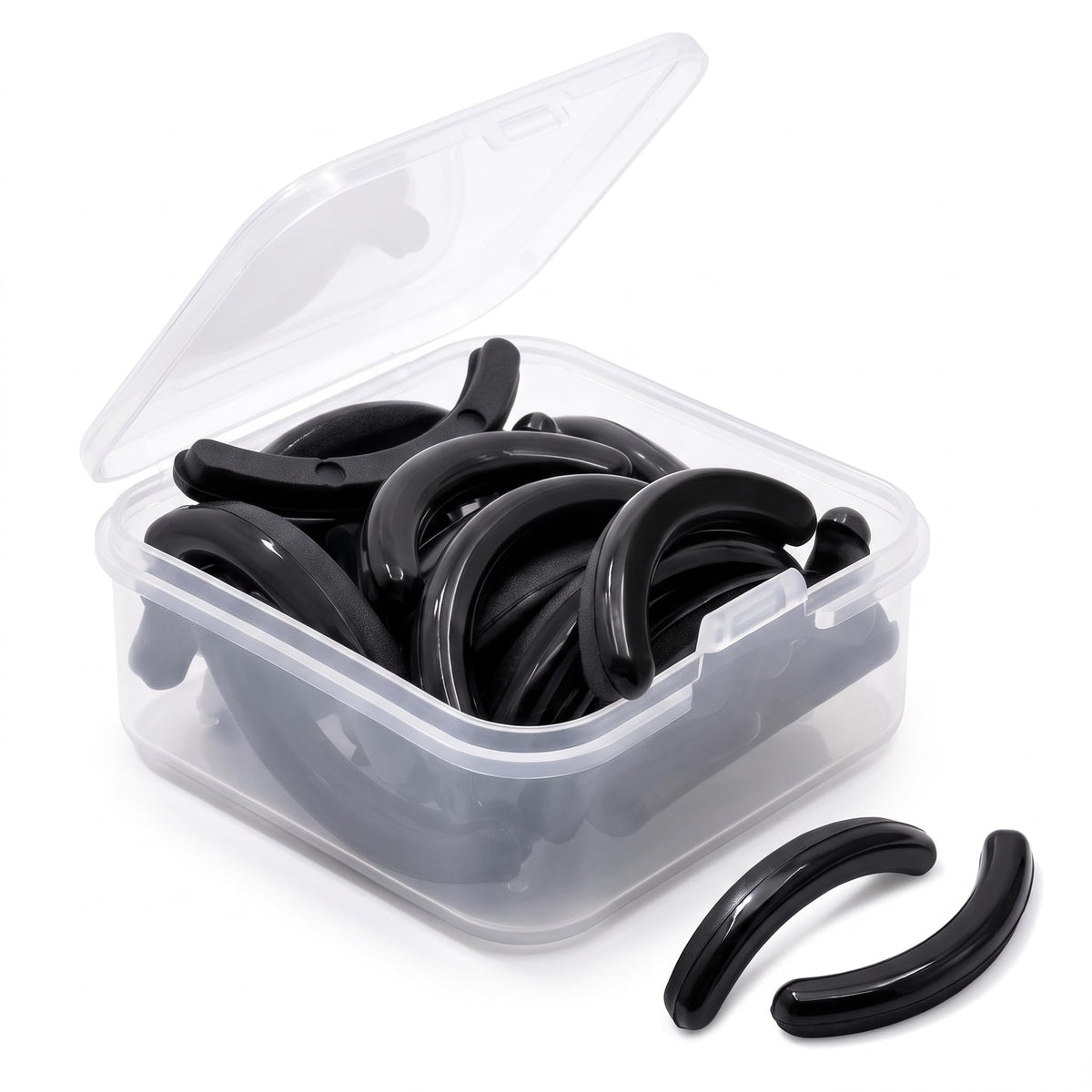 i-Laesh Eyelash Curler Refill Pads, Fit for Shiseido, 24-Pack, Black
