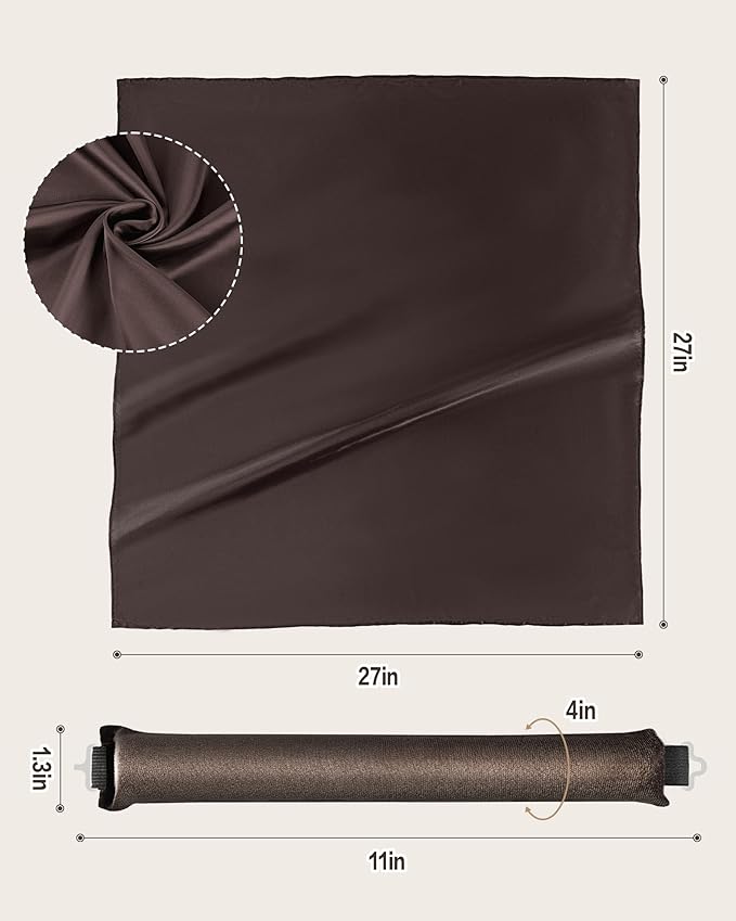 Seritant Heatless Curls Overnight with Satin Head Scarf, Velvet Hair Rollers for Blowout Look, No Heat Curling Rod for Long Thick Hair, Soft Sleep In Flexi Rods