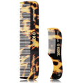 Kent 81T FOT Tokyo Yellow Beard Pocket Comb Set for Men - Beard Kit for Travel and Home, Mustache Comb for Men, Mini Comb Beard Combs for Mens Grooming, Sawcut Hand polished Made in England