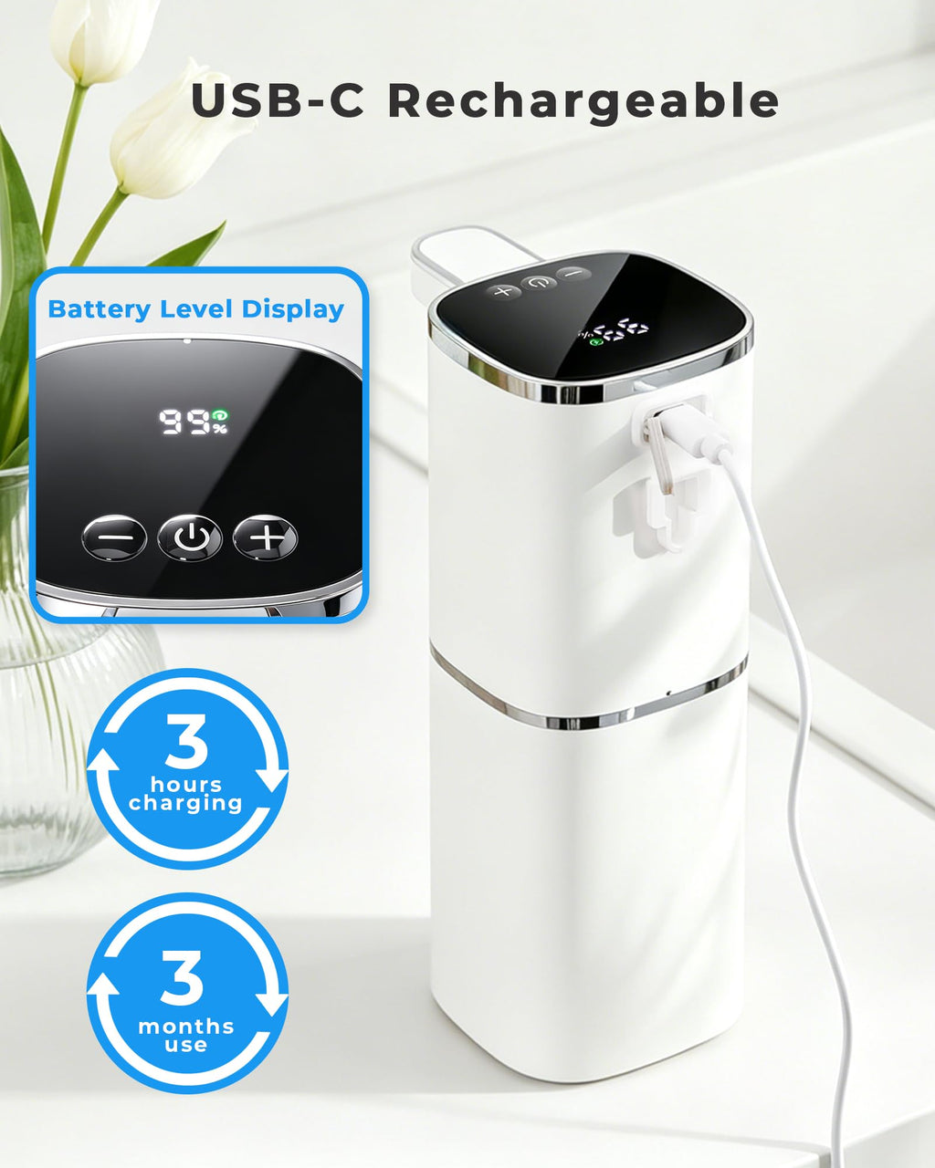 DODO MEKIA Automatic Foaming Soap Dispenser, USB Rechargeable
