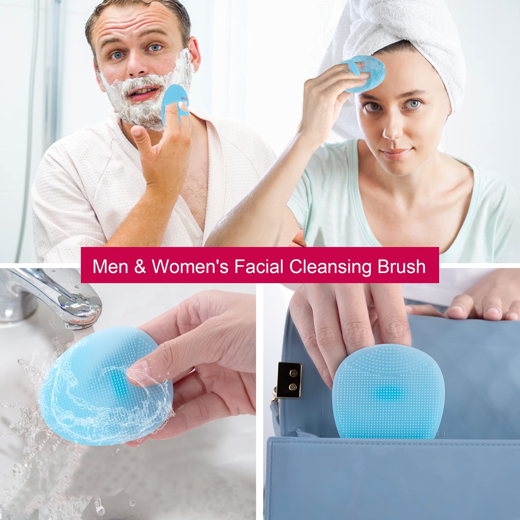 Super Soft Silicone Face Cleanser and Massager Brush Manual Facial Brush