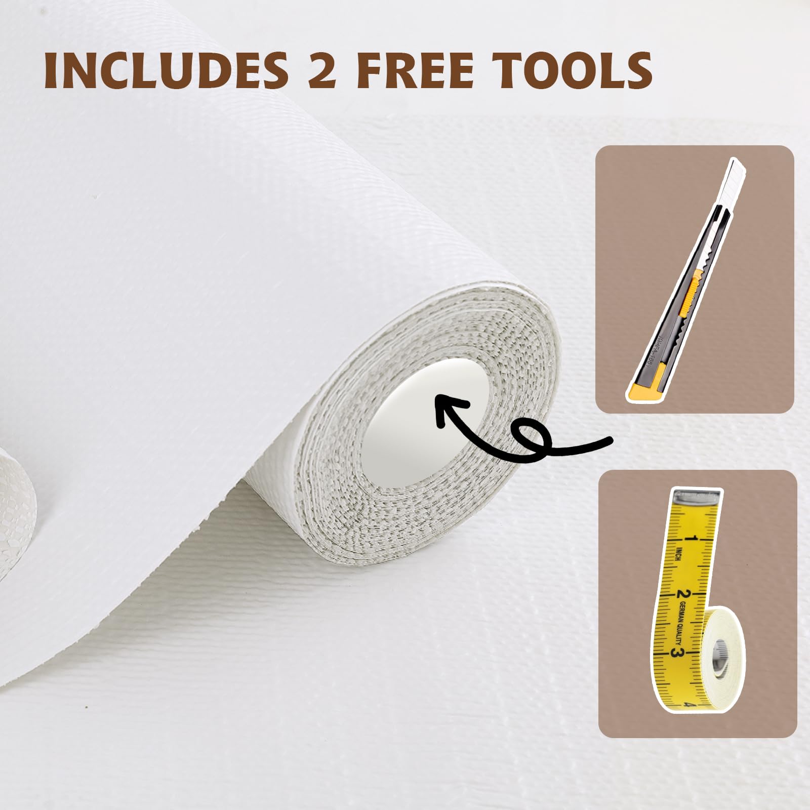 Shelf Liners for Kitchen Cabinets 12in x 30FT, Non Adhesive Drawer Liner