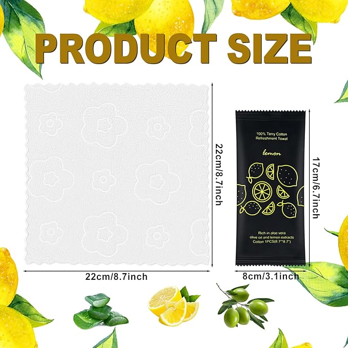 Hot or Cold Moist Cotton Towel Bulk Moist Towelettes Individually Wrapped