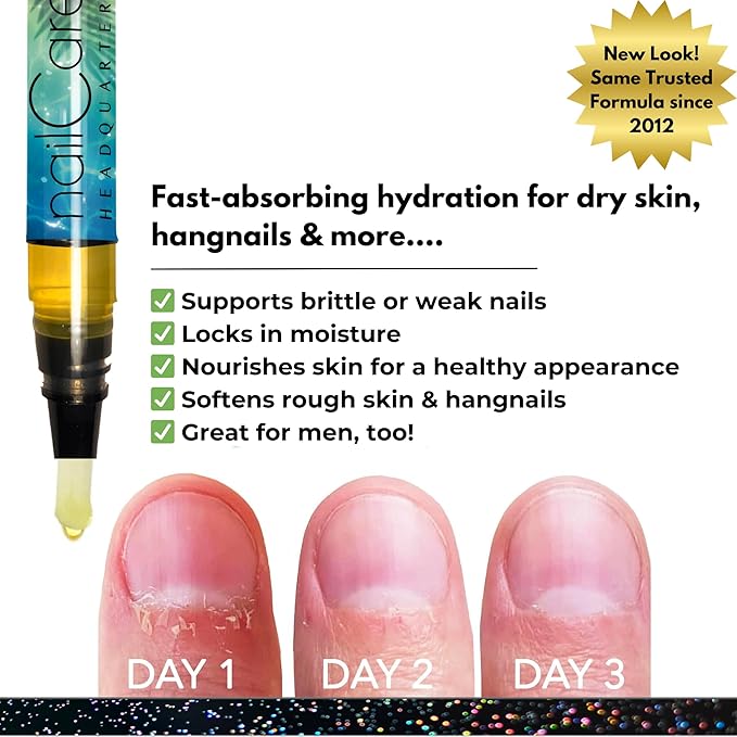 Bliss Kiss Simply Pure Cuticle Oil Pen, Butt Naked Fragrance | Jojoba Nail Growth Oil for Softer Cuticles & Healthier-Looking Nails | Nail Oil Pen for Women | TSA Friendly | Made in USA | 2ml