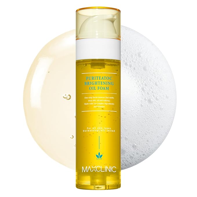 [K-Beauty] PuriteaToc Revitalizing Oil to Foam - All-in-One Korean Face Wash Oil-Based Foaming Facial Cleanser - Purifying & Skin Clarifying Makeup Deep Cleansing Oil for Dull Skin Types 3.88 fl oz