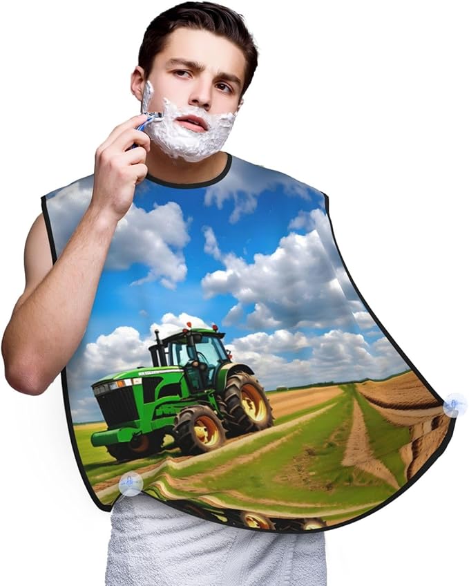 Underwater Scenery Print Beard Bib Shaving Apron, Beard Hair Trimming Cape Gift For Dad
