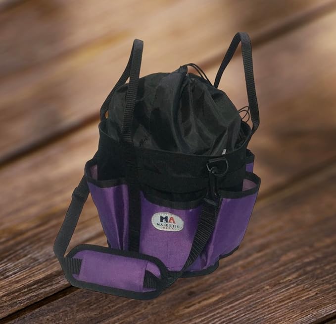 Majestic Ally horse Grooming Organizer Tote Bag (Purple)