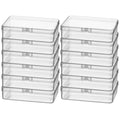 Thintinick Rectangular Clear Plastic Storage Containers, 12 Pack