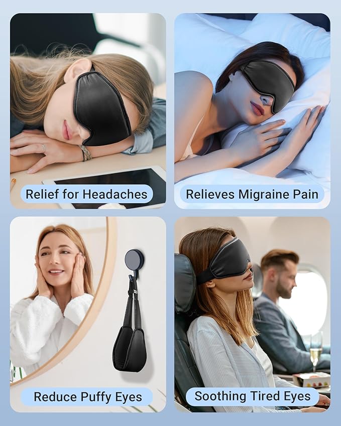 NEWLA Cooling Eye Mask for Puffy Eyes: Fsa Eligible Items Hsa, Ice Eye Pack for Migraine After Surgery Relief - Reuable Cold Compress for Headache Puffiness - Comfortable Perfect Fit Gel Sleep Mask