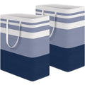 HomeHacks 2 Pack Laundry Baskets, Laundry Hampers Bags (Blue+Pink 75L)