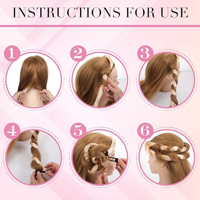 AOZUO Heatless Curling Rod Headband, Heatless Hair Curler Overnight for Long Short Hairs No Heat Overnight Curls with Thin Curlers to Sleep In for Long Hairs (Gold)