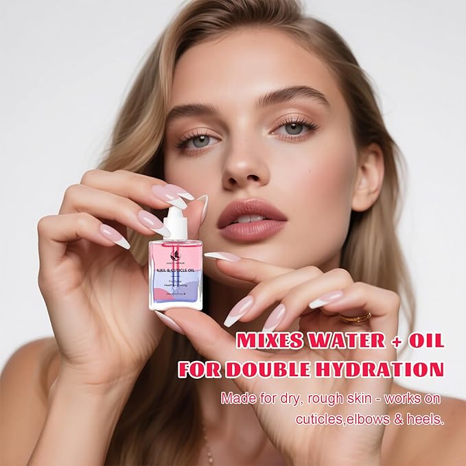 MAGIC ARMOR Cuticle Oil for Nails 15ml（0.5Fl.oz）– Nail Strengthener with Vitamin E, D-Panthenol & Centella – Nail Oil for Growth and Repair – Moisturizes Dry Cuticles, Softens Hangnails