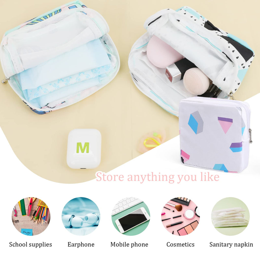 Vin Beauty 3pcs Period Bag,Period Pouch,Sanitary Napkin Storage Bag, Portable Reusable Menstrual Pads Bags,Tampon Storage Pouch for Women Teen Girls,pad Bag,Feminine Care,tampons Holder for Purse