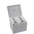 LIXIMMAZN 10 Layers Acrylic Eyelash Storage Box,Eyelash Holder Extension Tool,Makeup Organizer False Eyelashes Glue Pallet Holder, Grafting Eye lashes Close-Packed Display with 10 Pallets (White)