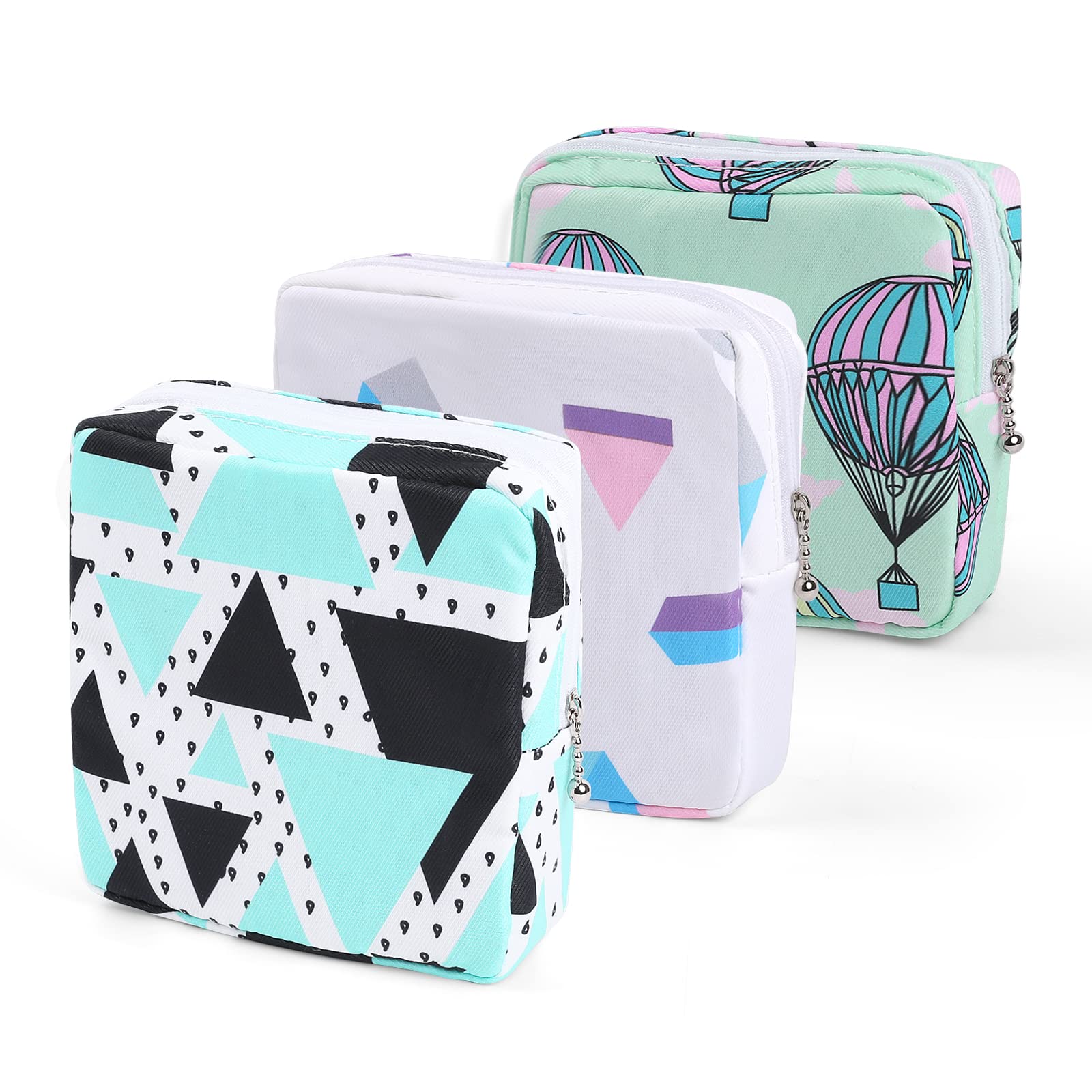 Vin Beauty 3pcs Period Bag,Period Pouch,Sanitary Napkin Storage Bag, Portable Reusable Menstrual Pads Bags,Tampon Storage Pouch for Women Teen Girls,pad Bag,Feminine Care,tampons Holder for Purse