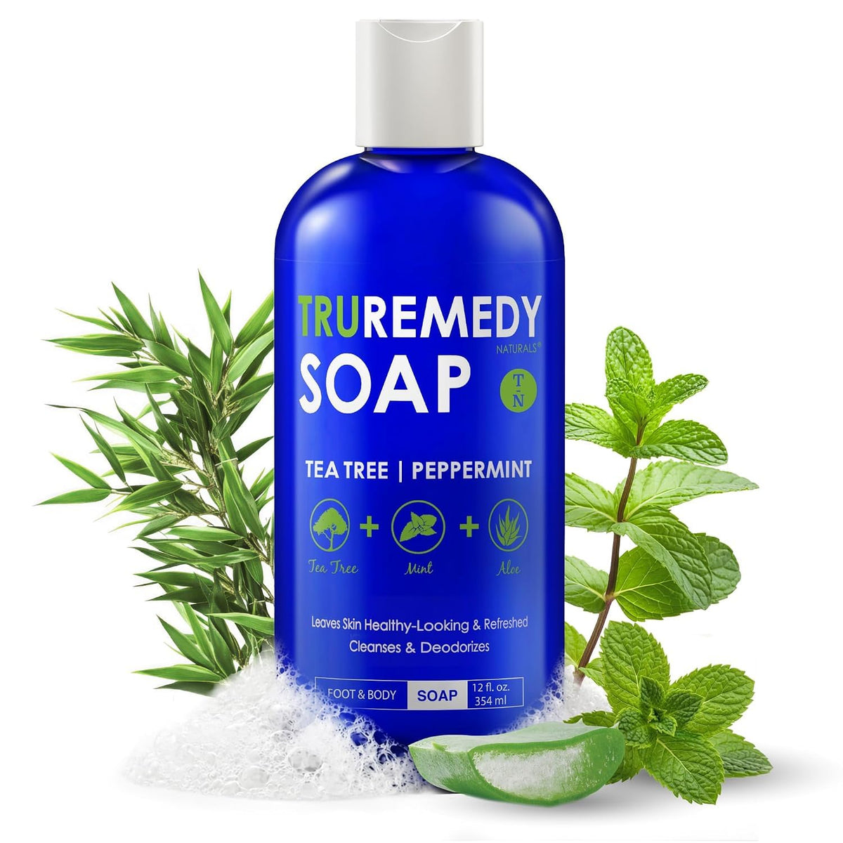 Truremedy Naturals Body Wash, Fragrance Free (12oz)