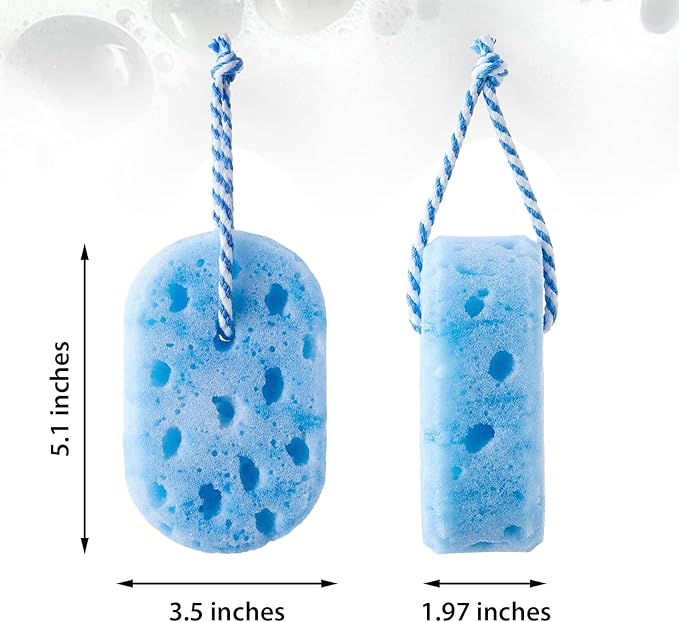 Boao 8 Pcs Bath Sponge for Women Men, Soft Shower Sponge Body Wash Scrubber Gentle Cleaning Loofahs for Shower (Purple, Pink, Blue, Green,Camouflage)