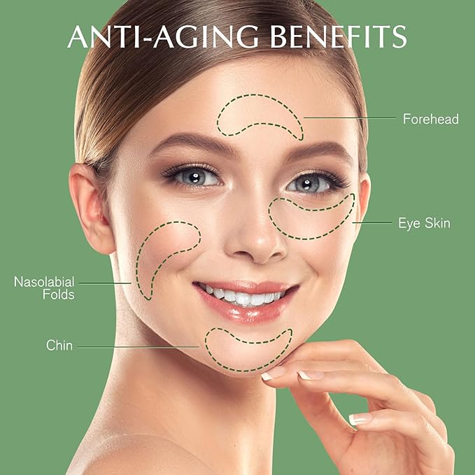 Enaskin Naturals Under Eye Patches for Women and Men: 30 Pairs Green Tea Eye Masks with Caffeine, Collagen & Hyaluronic Acid - Cooling Hydrogel Eye Gels for Refreshed-Looking Skin (Green Tea)