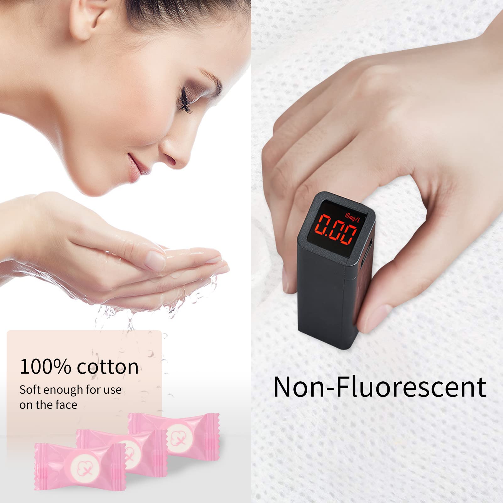 Classycoo Compressed Towel 100 PCS Mini Tablets Disposable Portable Face Towel Cotton Coin Tissue Eco-Friendly for Travel, Camping, Hiking, Sport, Beauty, Home Hand Cloths, Outdoor Activities Pink