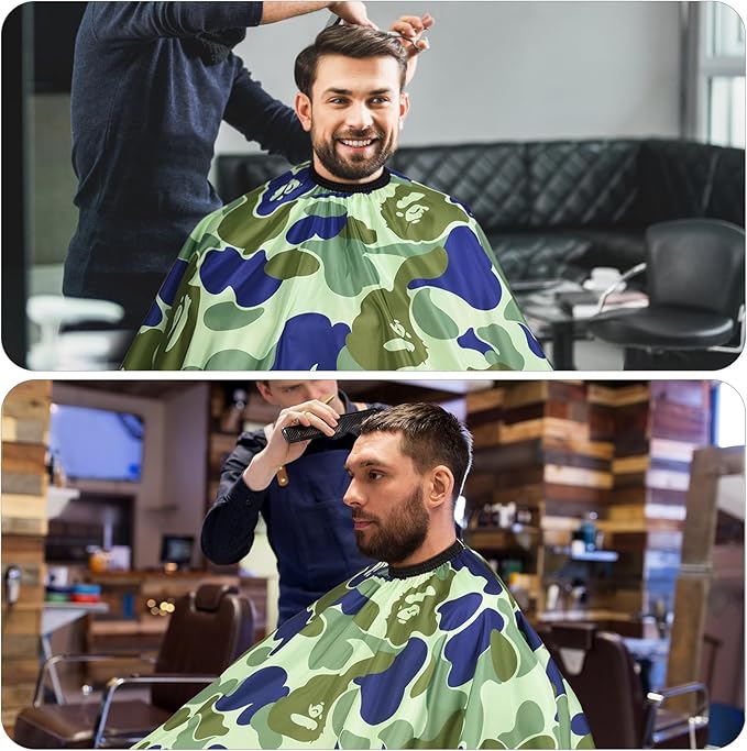 Professional Hair Cutting Cape, Waterproof Cape for Men Polyester Hair