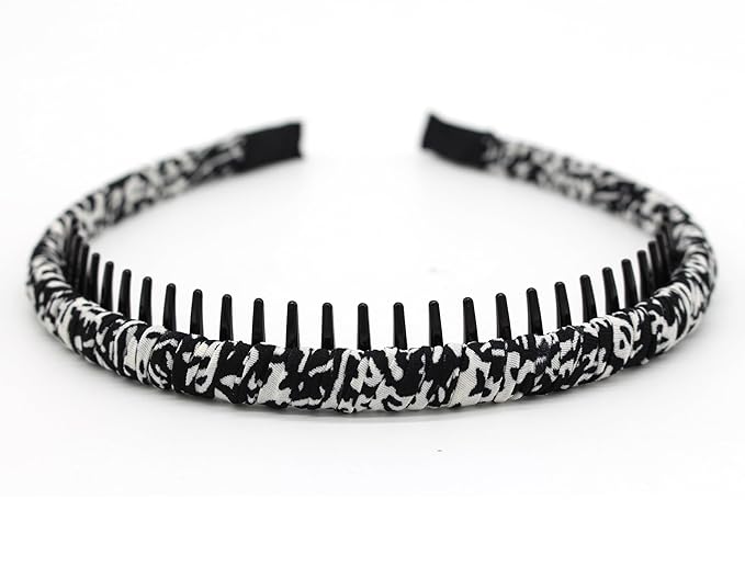 JOBAND plastic headbands for women, fashion hair accessories headband with teeth Suitable Daily Use,Spa,Parties and yoga (pack of 4)
