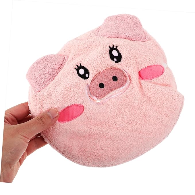 Face Steaming Towel for Skin Care Reusable Cartoon Pig Facial Mask Moisturizing Hot Cold Compress for Home Use Beauty Salons Versatile Face Drying