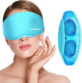 Cooling Eye Mask for Puffy Eyes, Ice Eye Pack After Surgery Relief - Reuable Cold Compress for Dry Eye - Comfortable Perfect Fit Gel Sleep Mask, Light Blue of 3D
