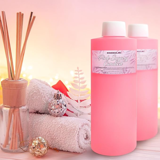 2 Fl Oz Pink Sugary Candied Natural Fragrance Body Oil - Luxury Scented