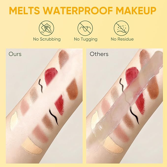 Grocerism Makeup Remover Balm with Manuka Honey, Grass-Fed Tallow & Centella, Makeup Cleansing Balm for Waterproof Mascara, SPF & Long-Wear Makeup, Rinses Clean, 3.53 Oz