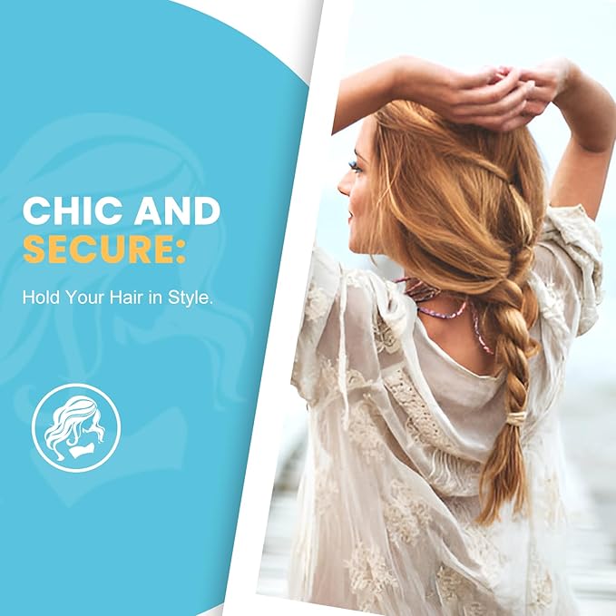 HOYOLS Light Blonde Hair Ties, Seamless Ponytail Holders 100 pcs