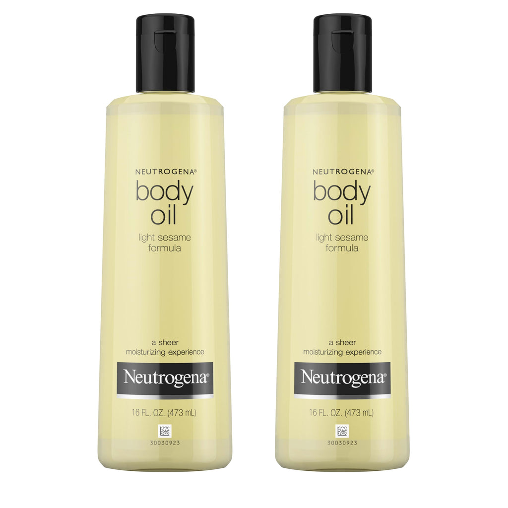 Neutrogena Body Oil Light Sesame Formula, Twin Pack, 16 fl oz