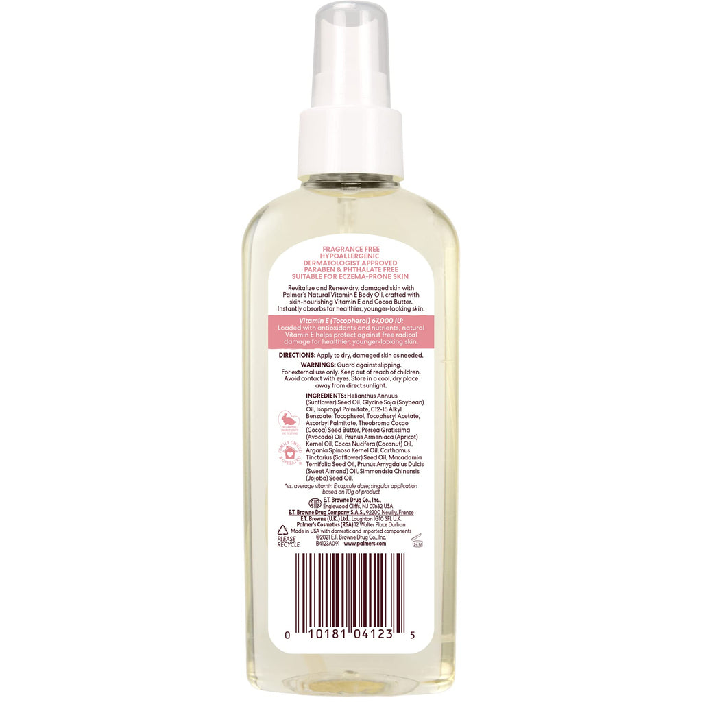 Palmer's Vitamin E Body Oil, Multi-Purpose Skin Care (5.1 Ounce)