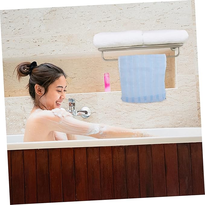 VICASKY Portable Back Scrubber Towel Exfoliating Dual-Sided Bath Wash Cloth for Body Cleaning Straps for Comfortable Massage for Daily Use